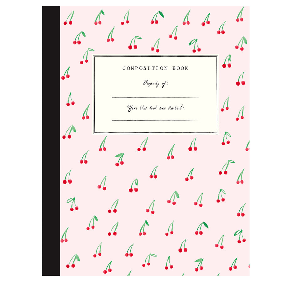 cherries on top composition book