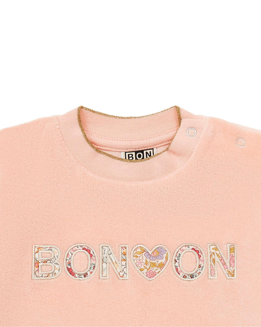 baby velvet logo sweatshirt