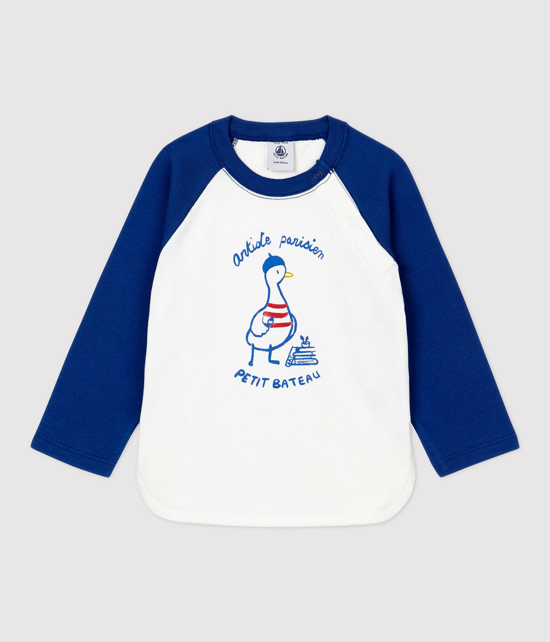tarko ls contrast sleeves tee with graphic