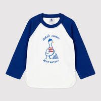 tarko ls contrast sleeves tee with graphic