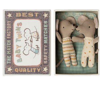 twins baby mice in matchbox