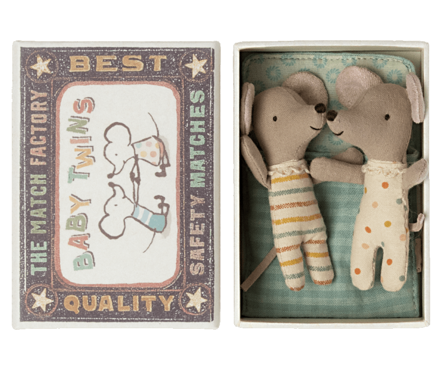twins baby mice in matchbox