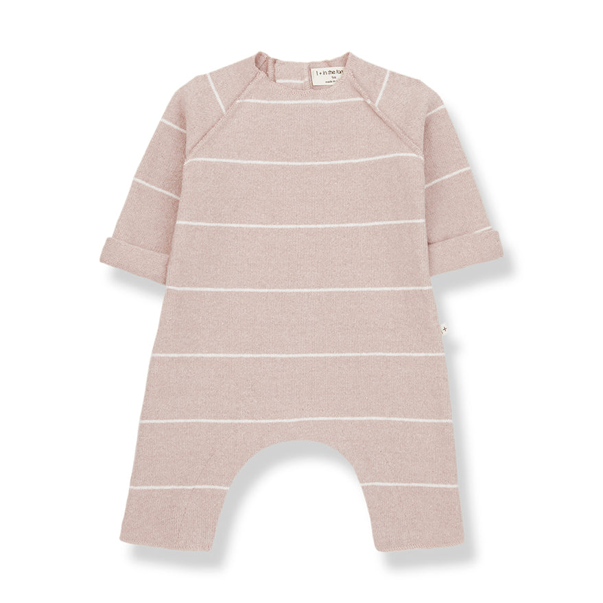 laurent newborn jumpsuit nude stripe