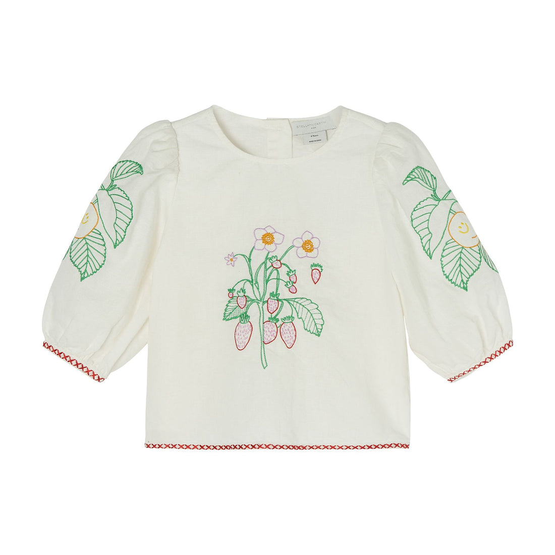 floral embroidered top