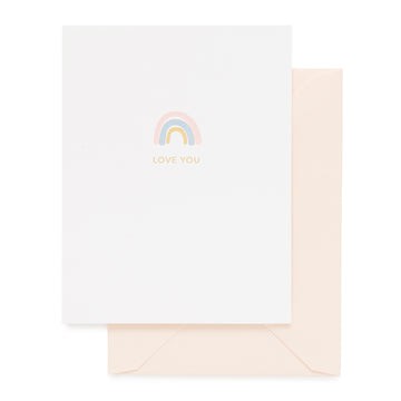 rainbow, love you card