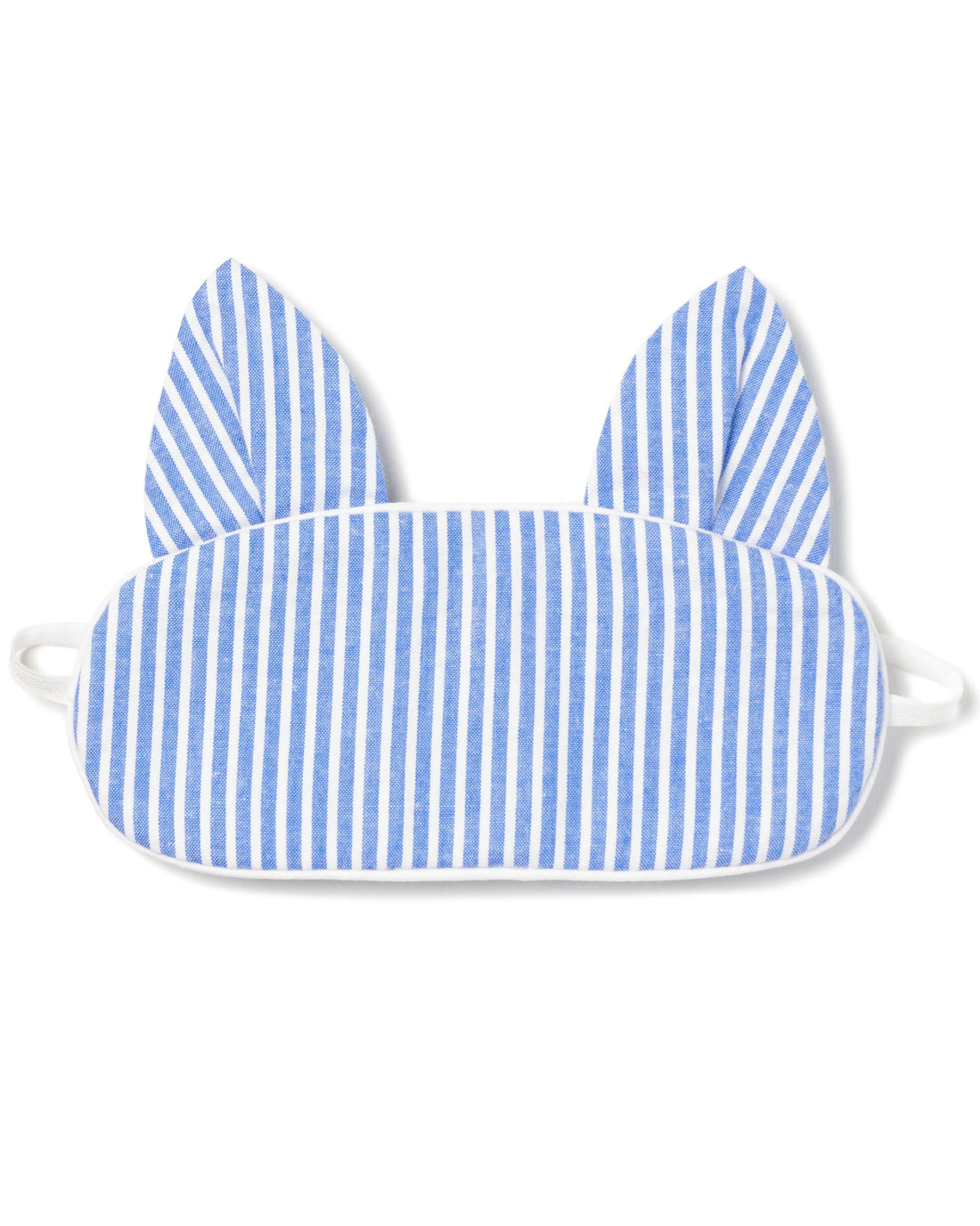 seersucker kitty eye mask french blue