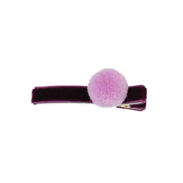 pom pom alligator clip bordeaux