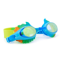 jurassic blue dino taffy swim goggles