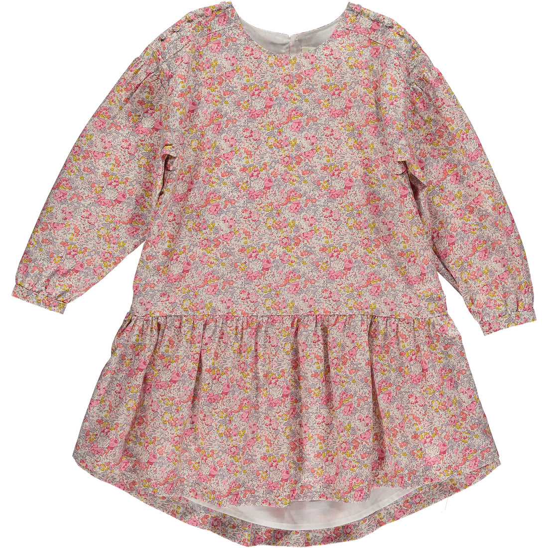 carey ruffled dress pink