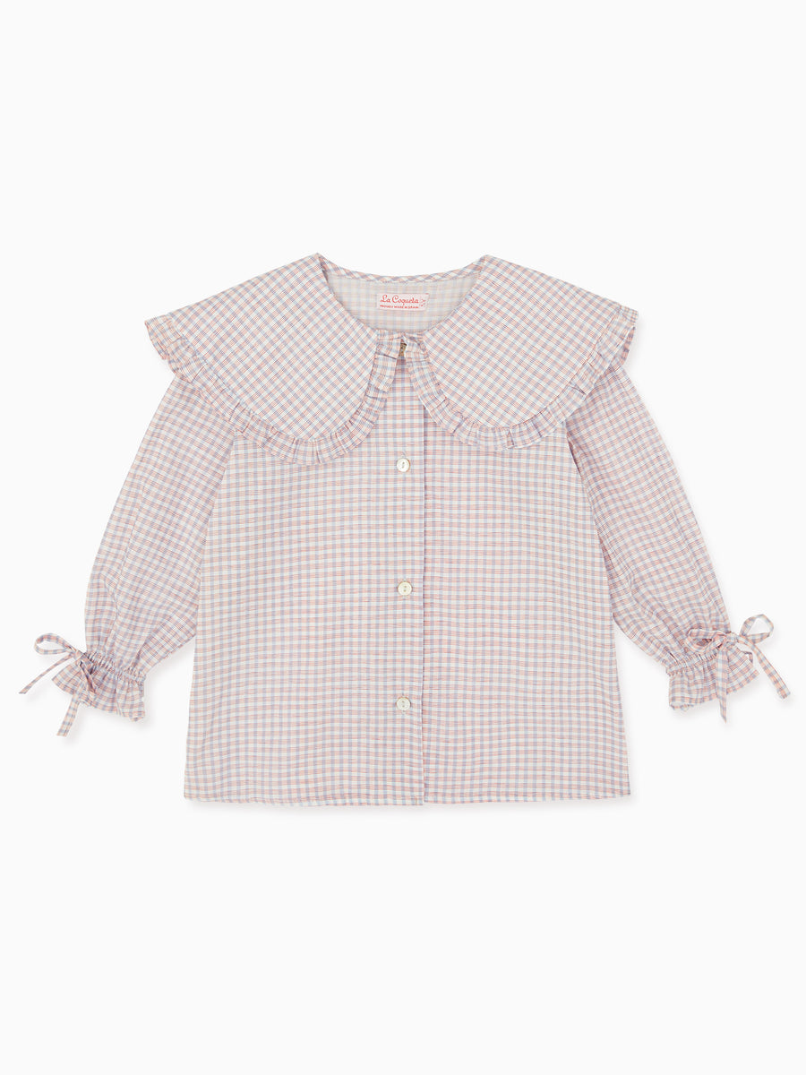 sarita shirt blue check