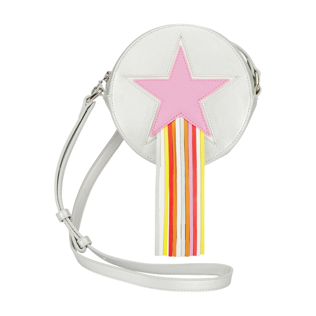 star patch fringe shoulder bag