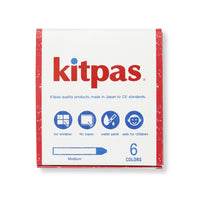kitpas crayons medium 6 colors