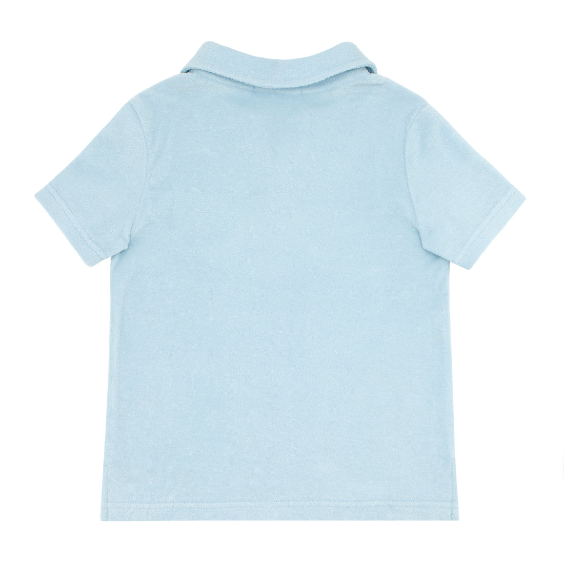 boys french terry polo shirt blue