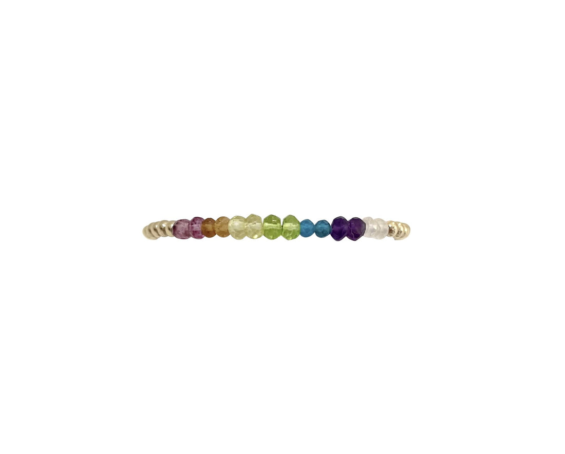 3mm yellow gold filled unicorn bracelet