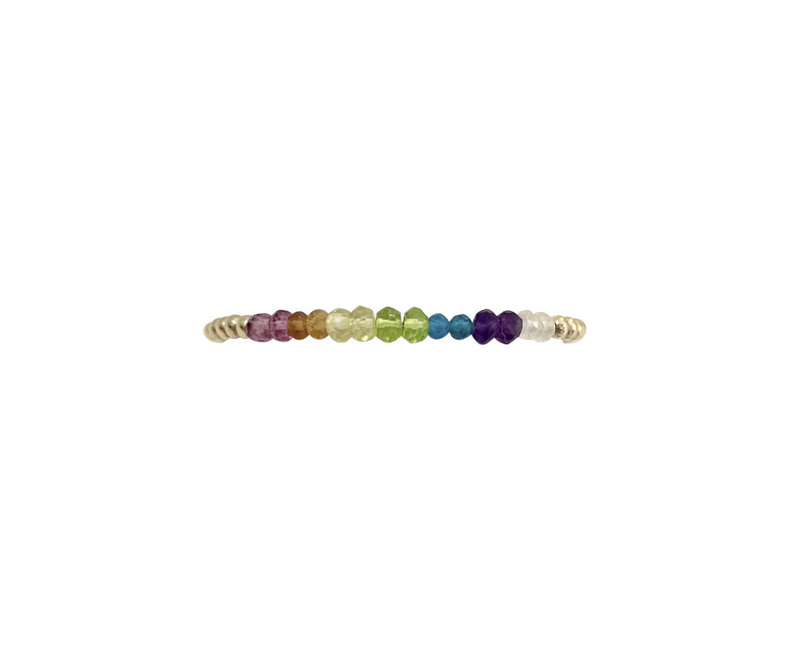 3mm yellow gold filled unicorn bracelet
