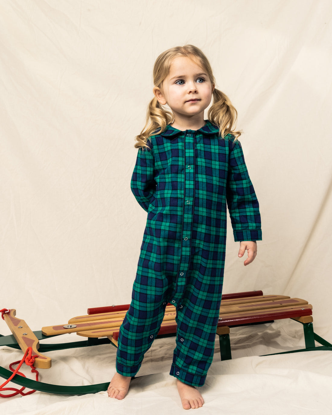 baby cambridge romper highland tartan