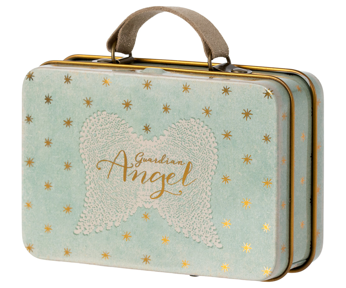 angel mouse in suitcase mouse