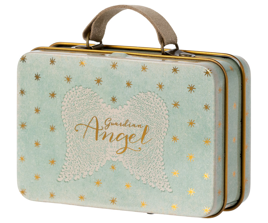 angel mouse in suitcase mouse