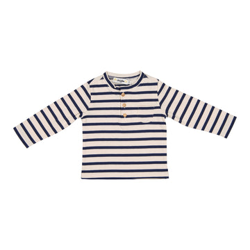 baby leny tee navy stripe
