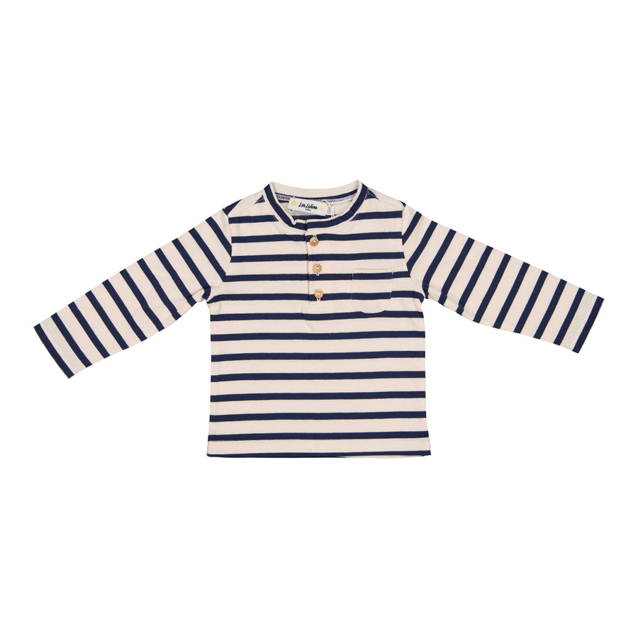 baby leny tee navy stripe