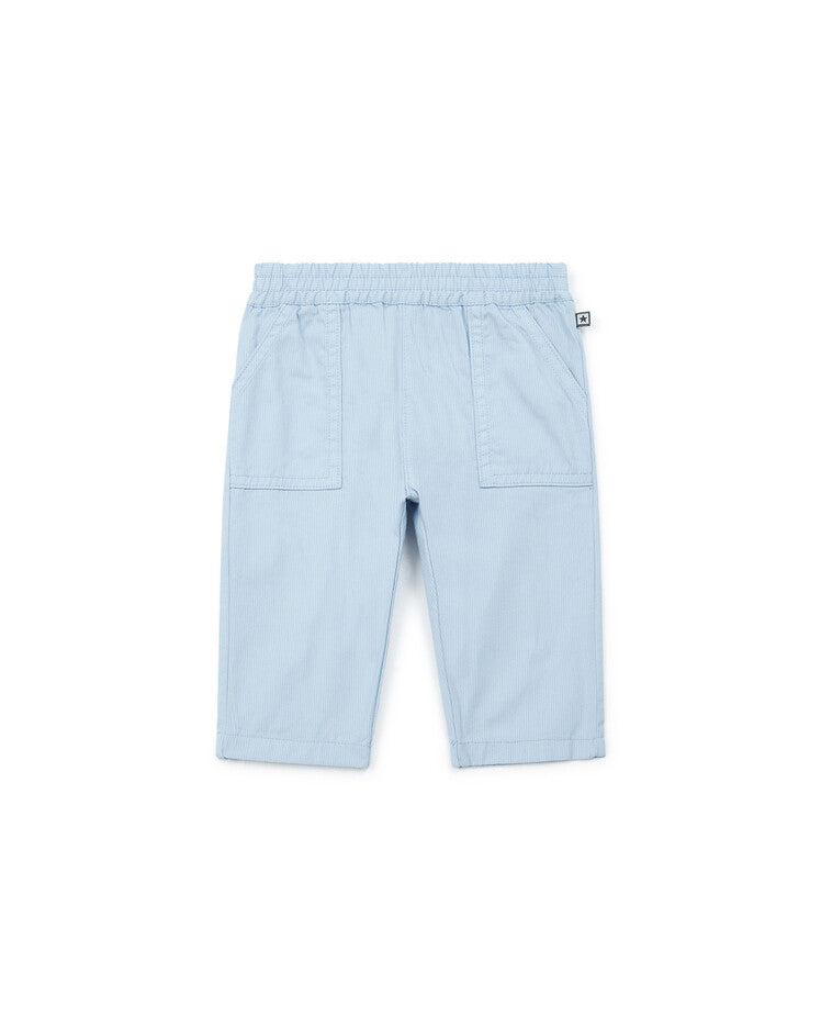 baby cotton trousers bleu