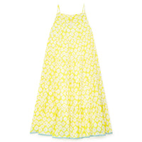 women's maxi dress yellow floral