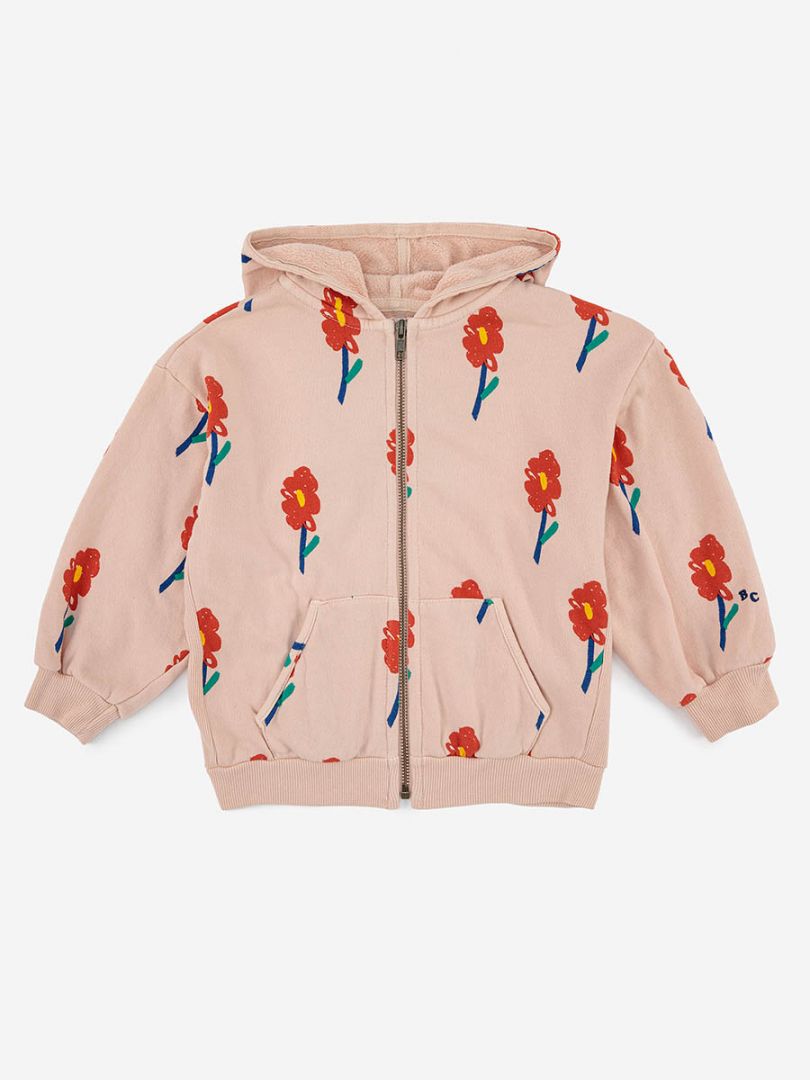 baby flowers all over hooded sweatshirt