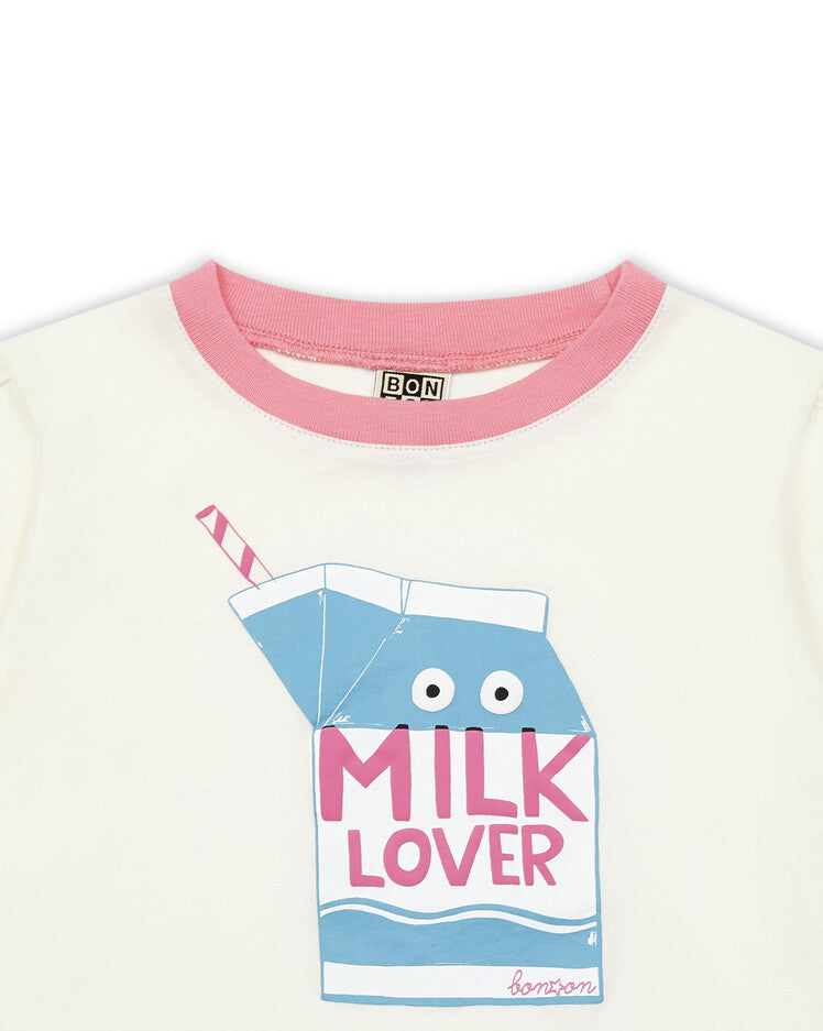girls milk tee creme