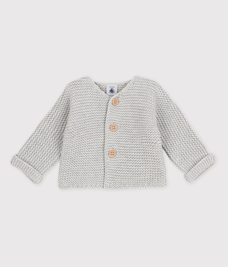baby cardigan grey