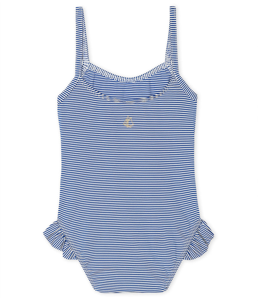 baby girl striped one piece swimsuit