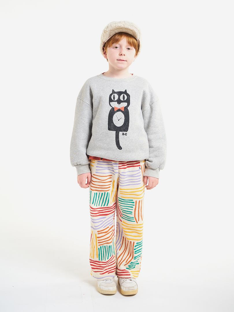 baby cat o'clock melange sweatshirt