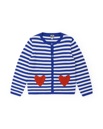 cardigan heart pockets