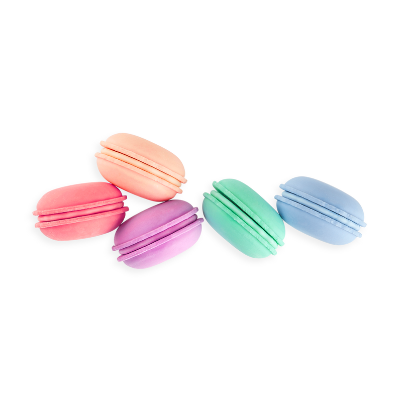 le macaron patisserie scented eraser set