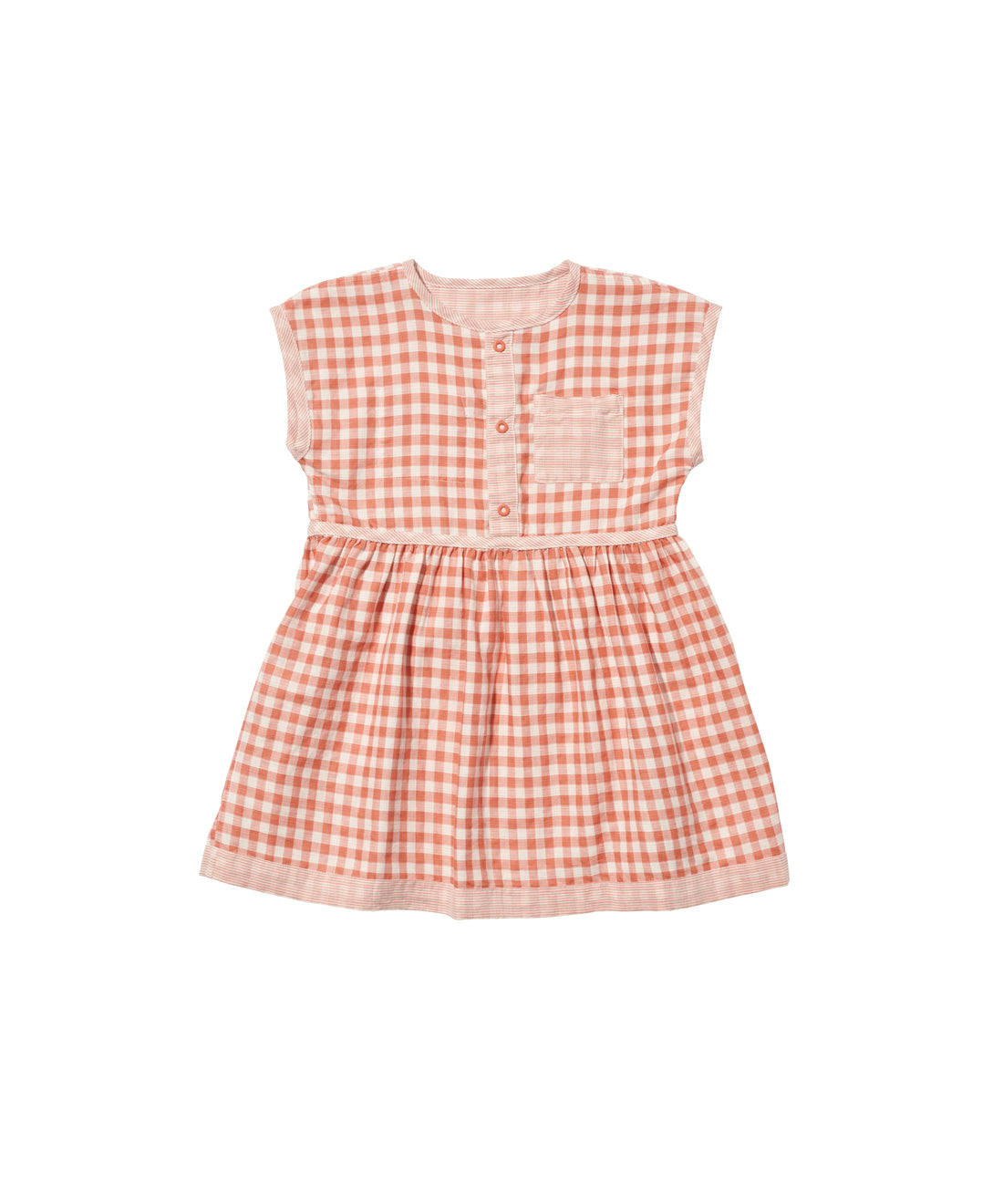 bianca dress melon stripe