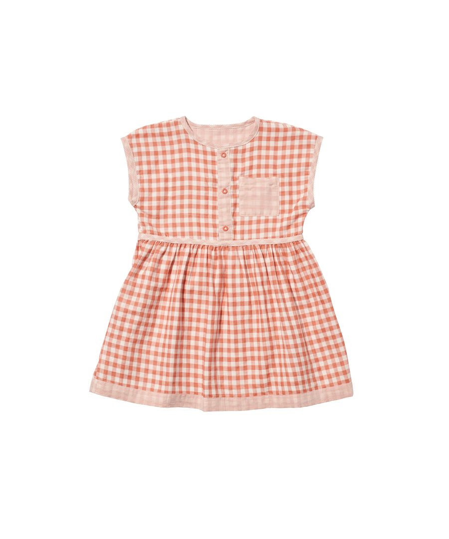 bianca dress melon stripe