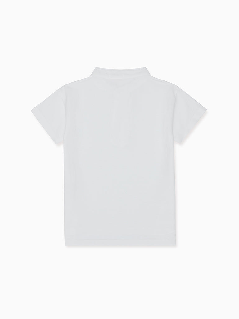 alcon polo shirt white
