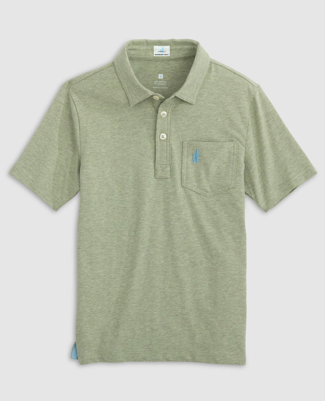 heathered original polo dill