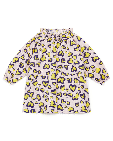 baby dress leopard rose