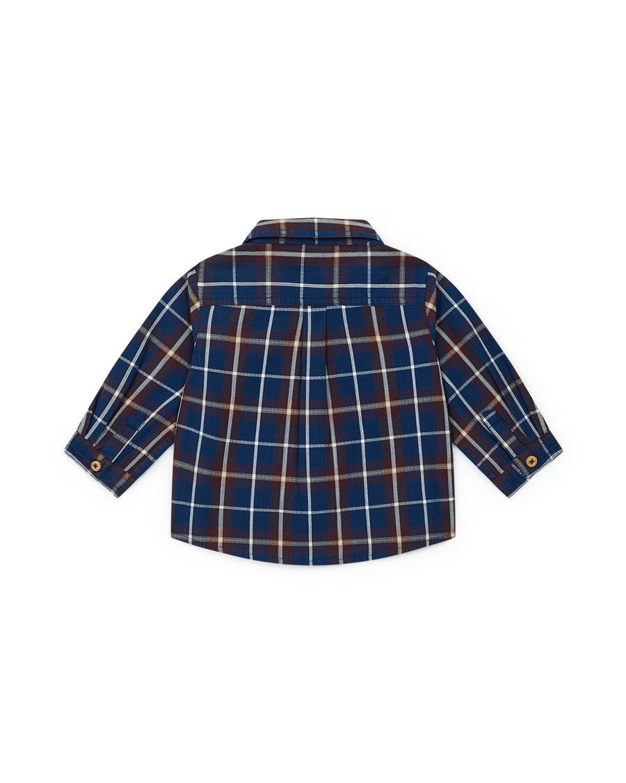 baby shirt carreau denim
