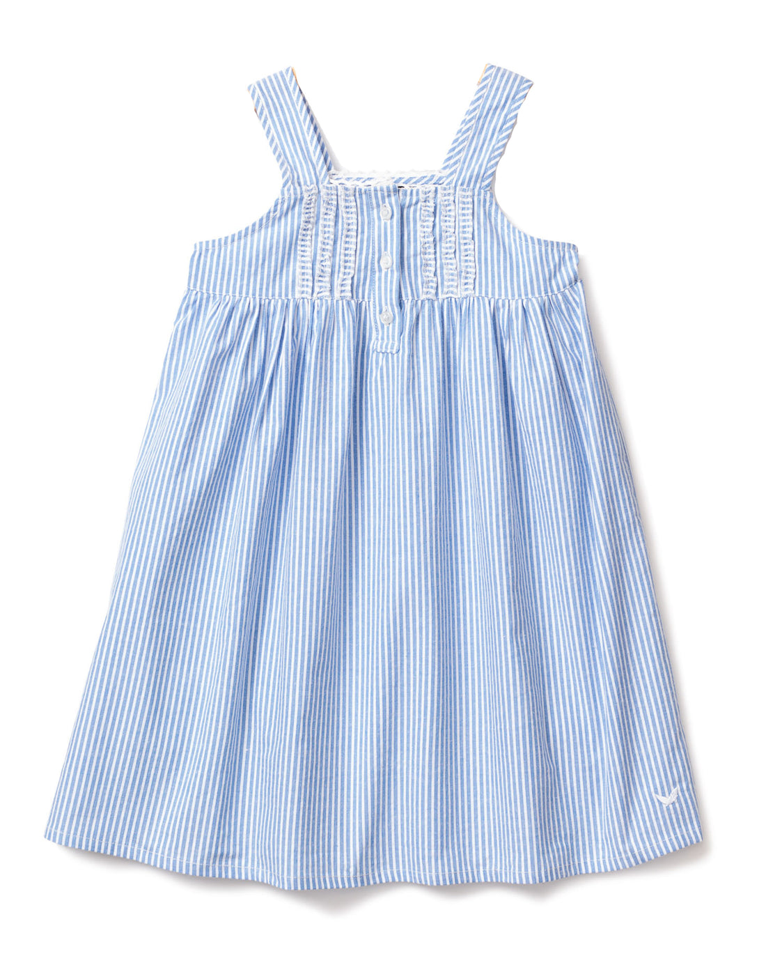 baby seersucker charlotte nightgown french blue
