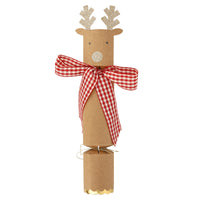 reindeer crackers w/ gingham bows