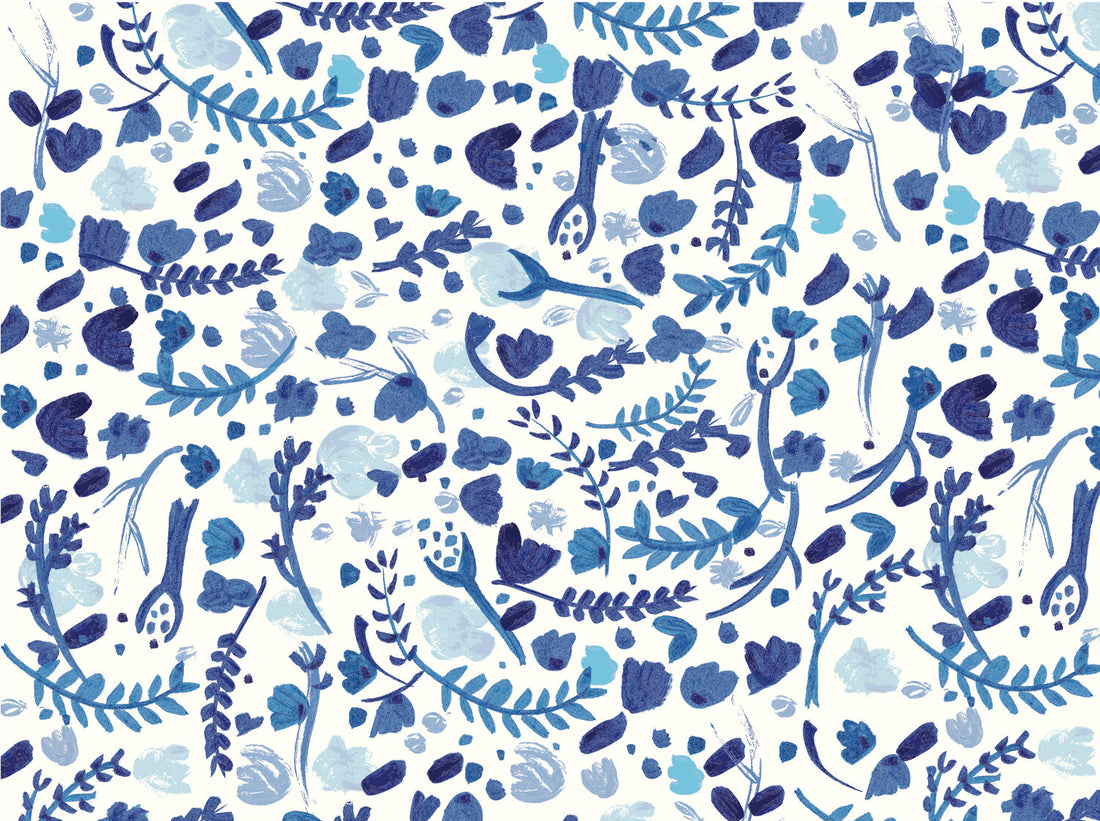 hydrangea gift wrap sheets set of 2