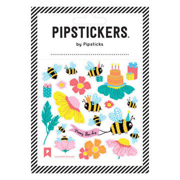 happy bee-day stickers