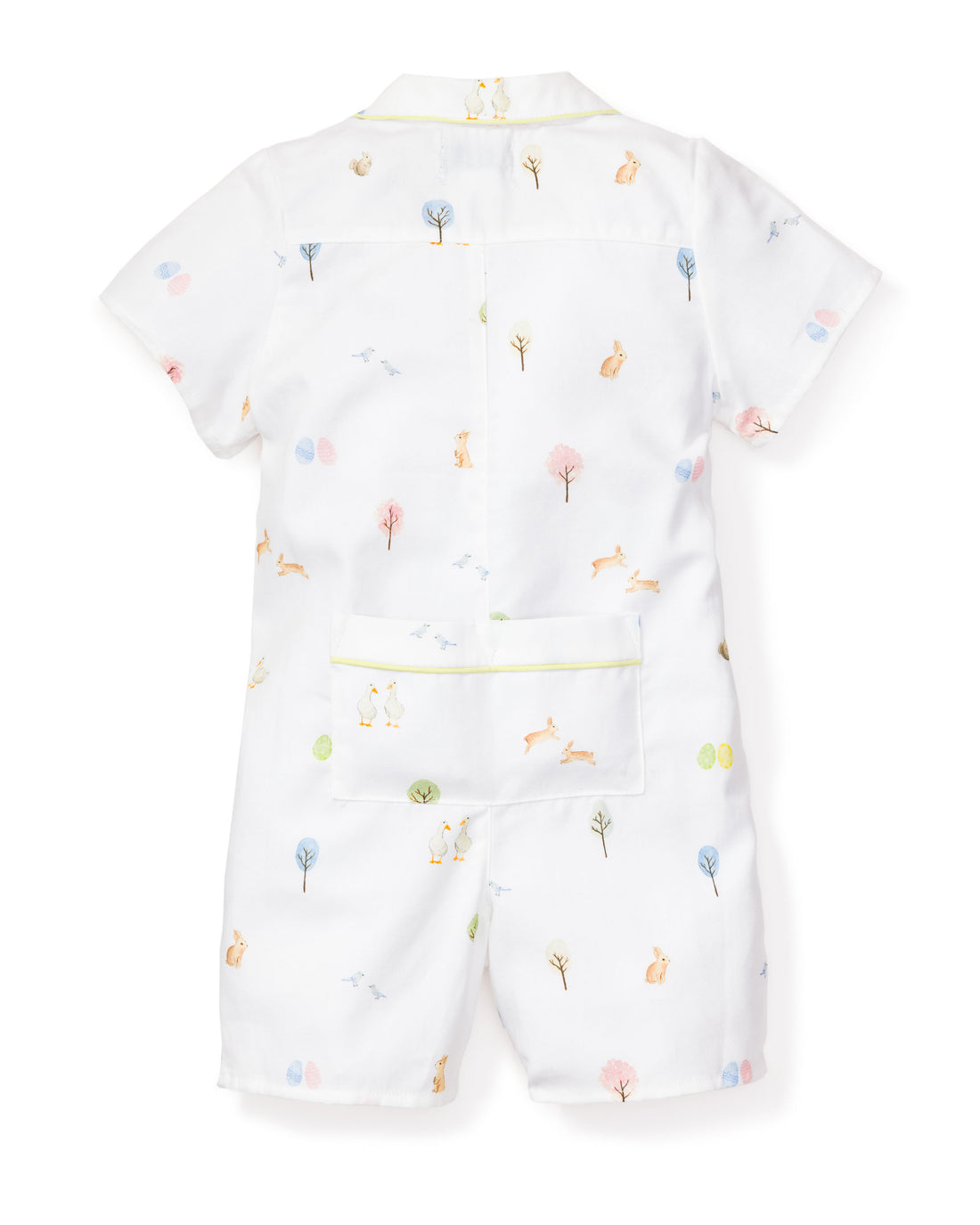 classic romper easter garden