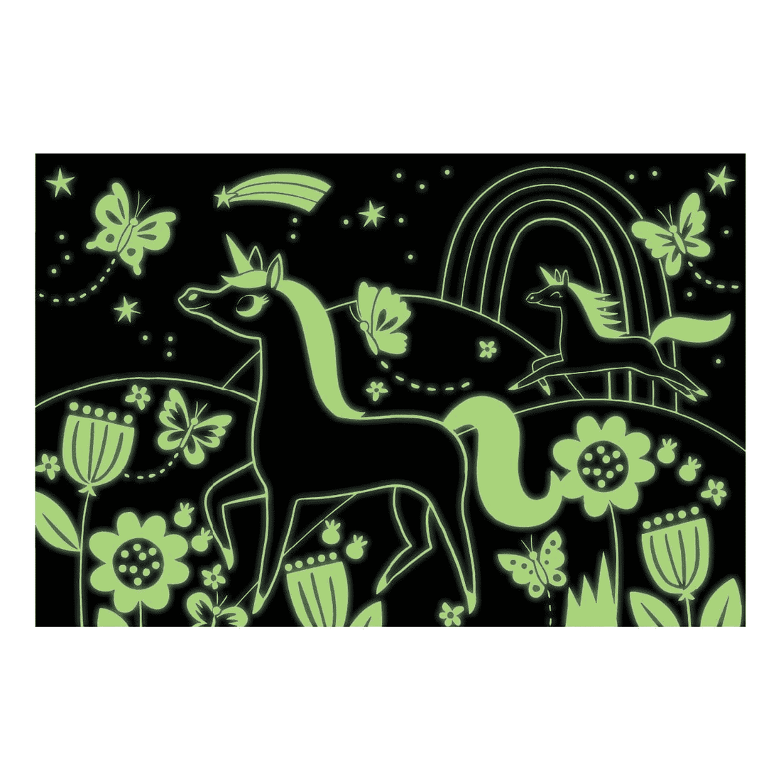 unicorns glow-in-the-dark puzzle