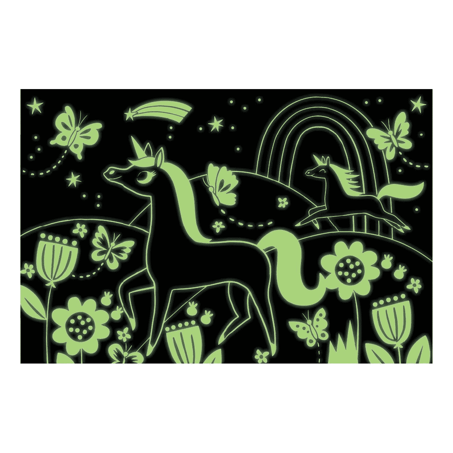 unicorns glow-in-the-dark puzzle