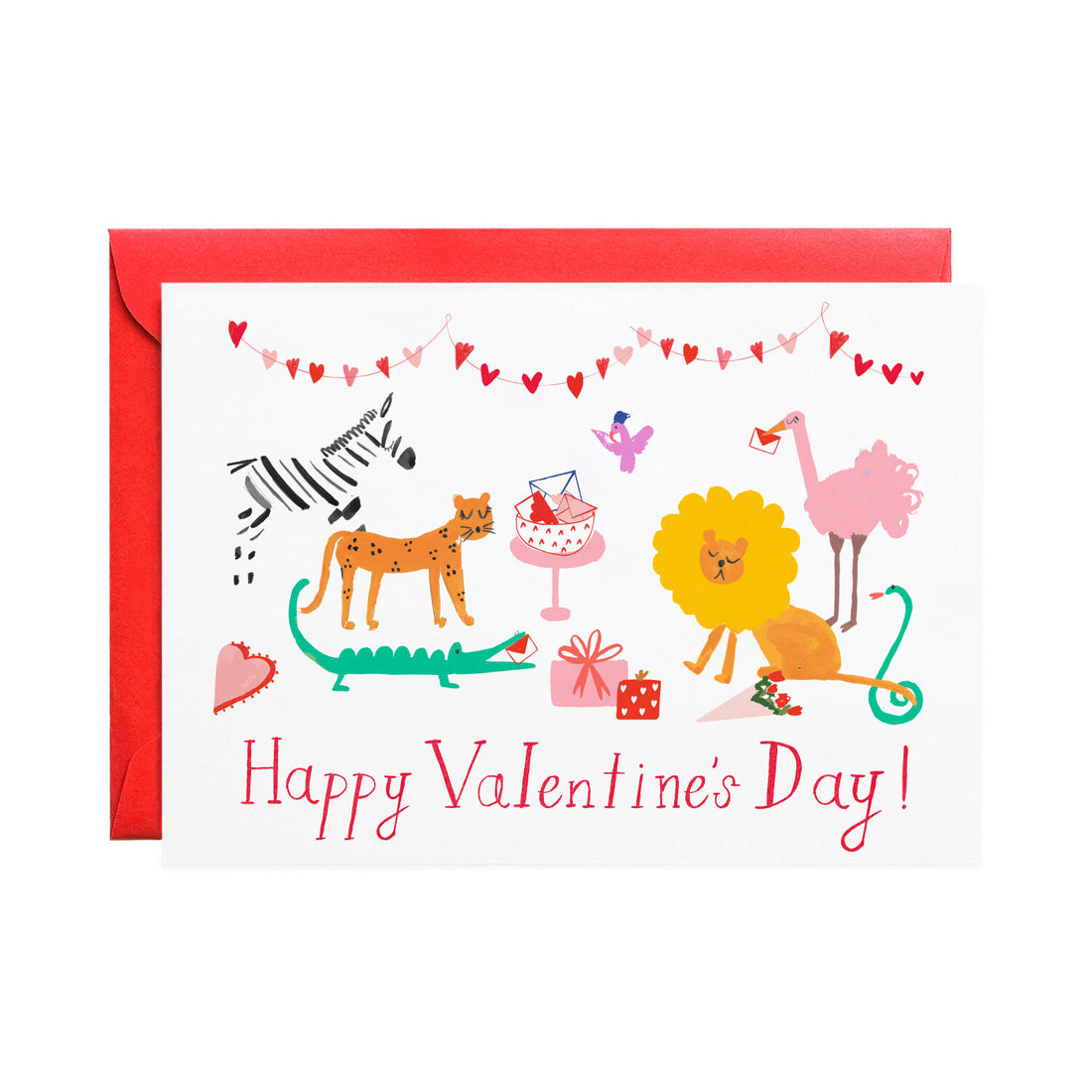 zookeepers love valentine greeting card