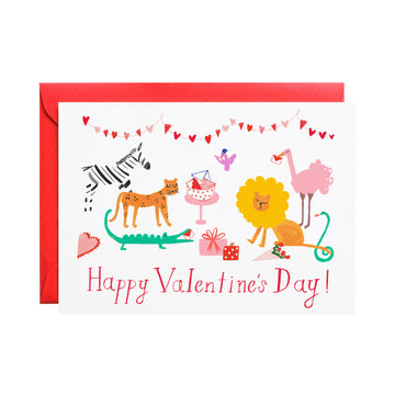 zookeepers love valentine greeting card