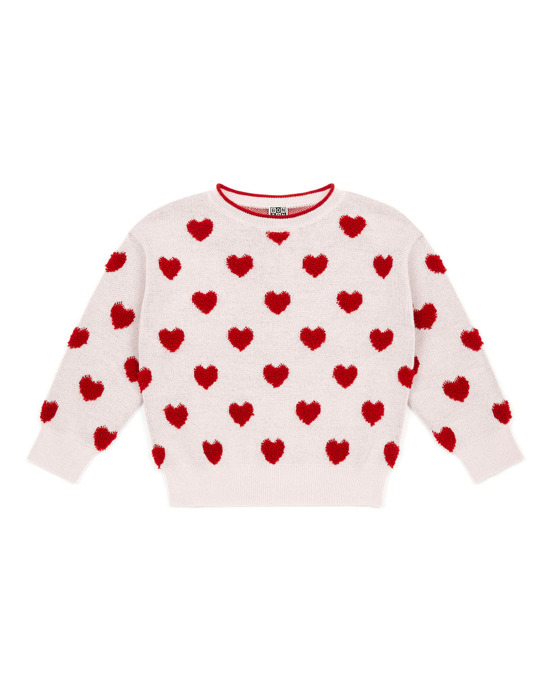 hearts pullover rose bonton