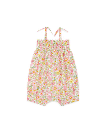 baby romper liberty rose
